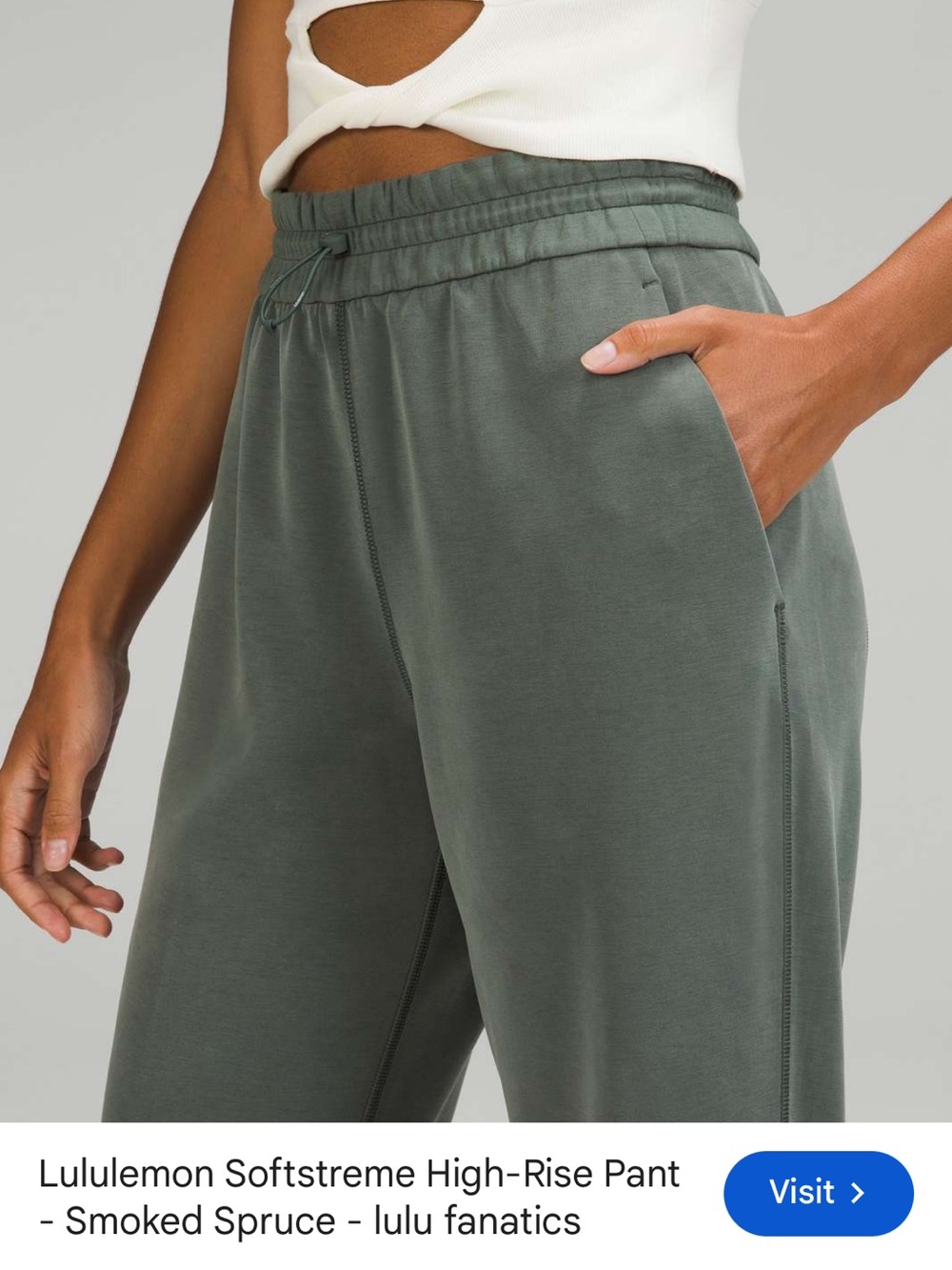 lululemon athletica Relaxed Track Pants in Smoked Spruce